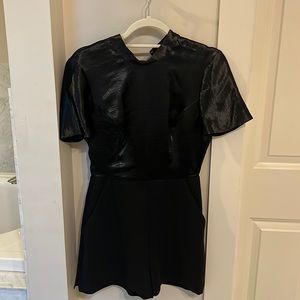 BCBGENERATION Black Romper with open back